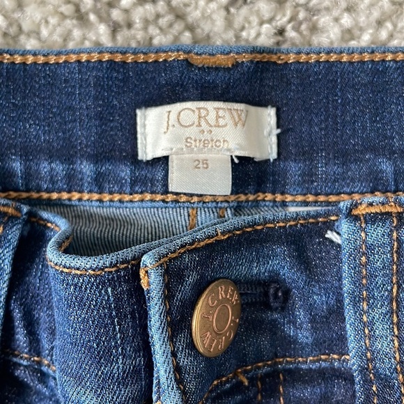 J.CREW mid-rise toothpick jeans in Point Lake wash in women’s size 25 - Picture 8 of 11